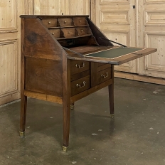19th Century French Directoire Neoclassical Walnut Secretary Desk