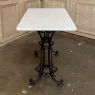 Art Nouveau Period Marble Top Cast Iron Bistro Table