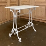 Art Nouveau Period Marble Top Cast Iron Bistro Table