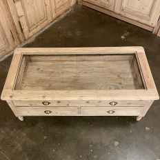 Vintage Solid Pine Collector's Coffee Table