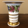 Pair Charles X Period Hand-Painted Old Paris Porcelain Vases