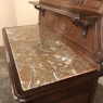 Antique French Louis XV Marble Top Dessert Buffet