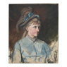 Antique Oil on Canvas "Portrait of a Swedish Lady"