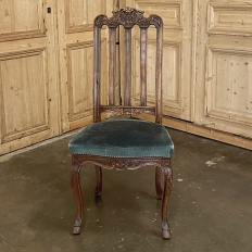 Set of 4 Antique Liegoise Louis XIV Style Chairs