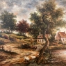 Mid-Century Oil on Board Painting by Father Andreas Bosteels (1901-1970)