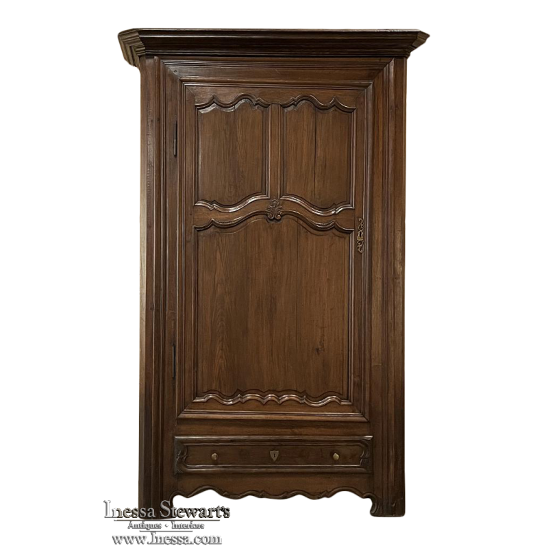 Early 19th Century Country French Oak Bonnetiere ~ Armoire