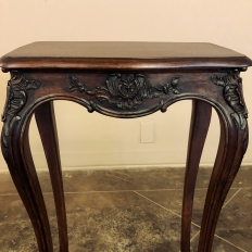 Set of Antique French Louis XV Hand-Carved Walnut Nesting Tables