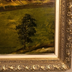 19th Century Framed Oil Painting on Canvas by Alfred Bastin (1849-1913)