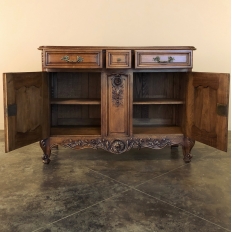 Antique Country French Walnut Buffet in the Regence Style