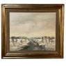 Antique Framed Oil Painting on Canvas