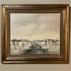 Antique Framed Oil Painting on Canvas