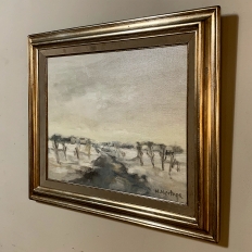 Antique Framed Oil Painting on Canvas
