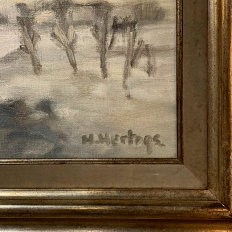 Antique Framed Oil Painting on Canvas