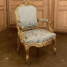 PAIR 19th Century French Louis XV Giltwood Armchairs ~ Fauteuils