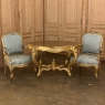 PAIR 19th Century French Louis XV Giltwood Armchairs ~ Fauteuils