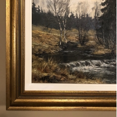 Framed Oil Painting on Board by Camille Riffon (1890-1961)