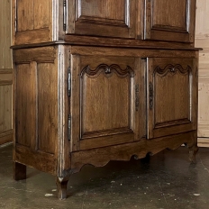 Early 19th Century Rustic Country French Buffet a Deux Corps