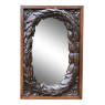 Antique French Neoclassical Carved Wood Mirror