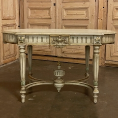 Antique French Louis XVI Painted Center Table