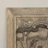 Pair Antique French Carved Wood Painted Panels