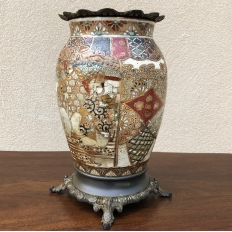 Pair 19th Century Oriental Satsuma Vases ca. 1880