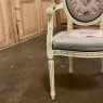 Antique French Louis XVI Painted Armchair with Needlepoint Tapestry
