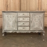 19th Century Country French Regence Whitewashed Buffet