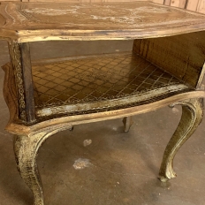 Antique Italian Florentine Painted End Table