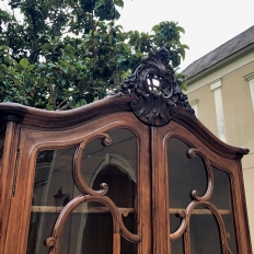 19th Century French Louis XV Walnut Bookcase