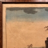 19th Century Framed Hand-Colored Lithograph