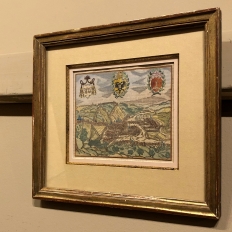 Early 19th Century Framed Lithograph of a work by Sebastian Munster (1488-1522)