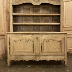 Early 19th Century Country French Vaisselier ~ Buffet in Stripped Oak
