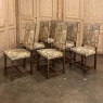 Set of 6 Antique French Barley Twist Dining Chairs