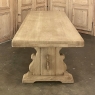 Vintage Rustic Solid Stripped Oak Trestle Table