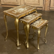 Mid-Century Italian Florentine Nesting Tables
