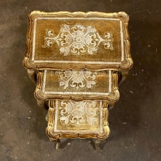 Mid-Century Italian Florentine Nesting Tables