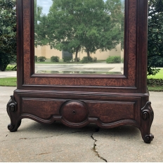 19th Century French Louis Philippe Period Rosewood & Mahogany Armoire