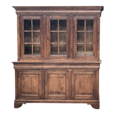 19th Century French Louis Philippe Period Triple Bookcase