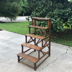 Antique French Library Ladder
