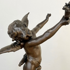 19th Century Art Nouveau Period Statue of Cupid by Auguste Moreau