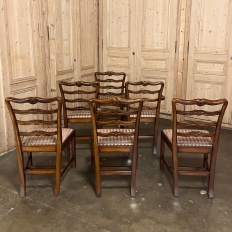 Set of 6 French Empire Style Dining Chairs includes Two Armchairs