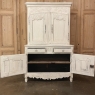 18th Century Country French Painted Buffet a Deux Corps