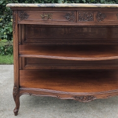 19th Century French Louis XV Marble Top Dessert Buffet