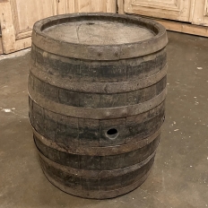 Antique Oak Stave Wine Barrel
