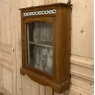 Antique Swedish Wall Cabinet with Hand-Painted Tiles