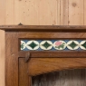 Antique Arts & Crafts Wall Cabinet with Hand-Painted Tiles
