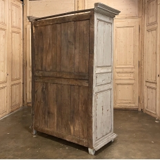 18th Century French Louis XIII Painted Armoire