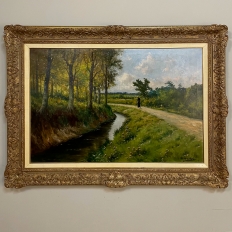 Framed Oil Painting on Canvas by H. Matthys