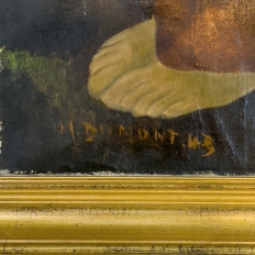 “Maternité” Framed Oil Painting on Canvas by Marcel Dumont ~ Dated 1943 