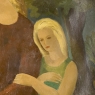 “Maternité” Framed Oil Painting on Canvas by Marcel Dumont ~ Dated 1943 